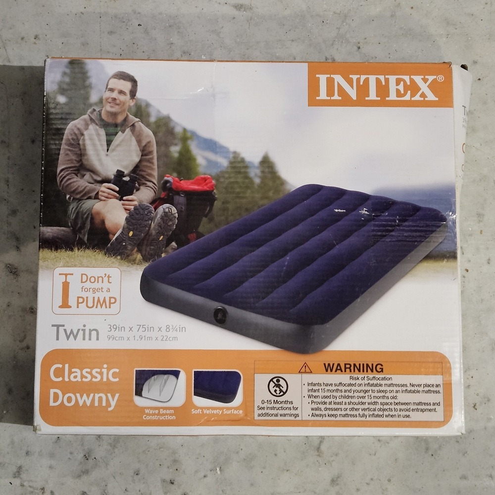 Intex Dura-Beam Standard Series Single Height Inflatable Airbed  Twin